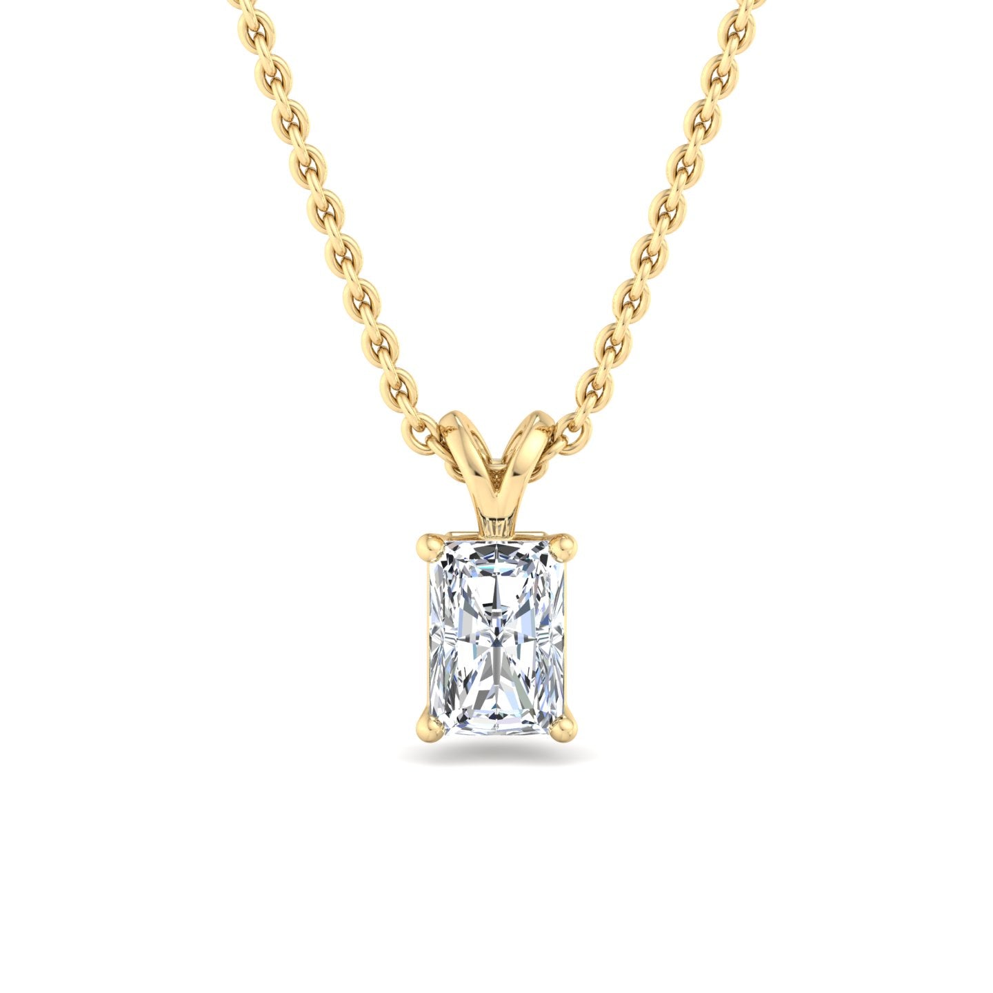 Rectangular Diamond Pendant