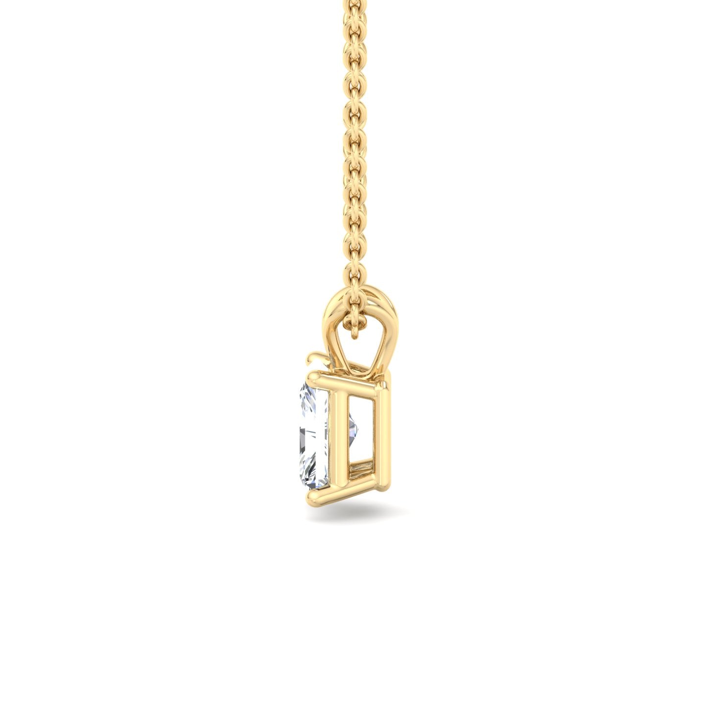 Rectangular Diamond Pendant