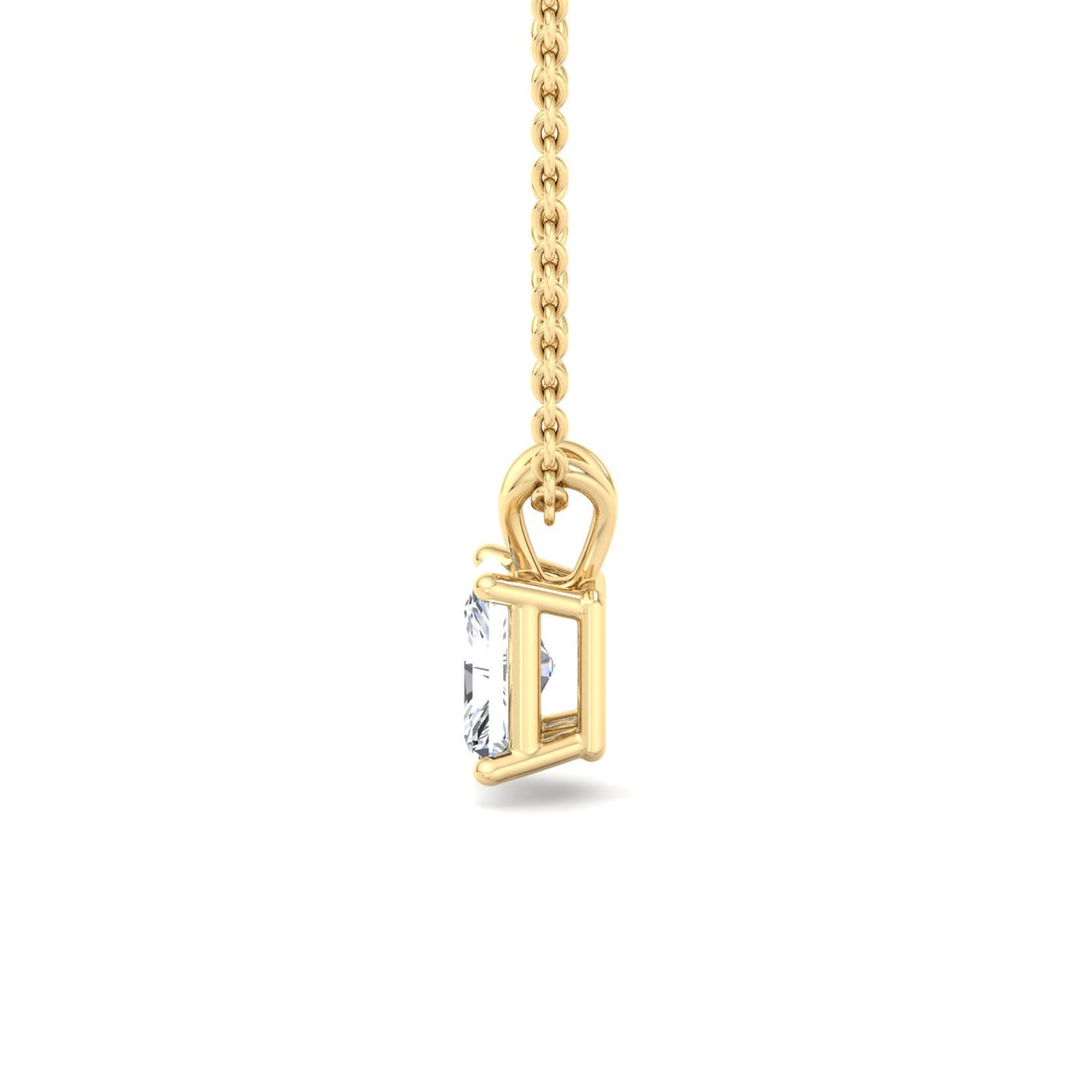 Rectangular Diamond Pendant