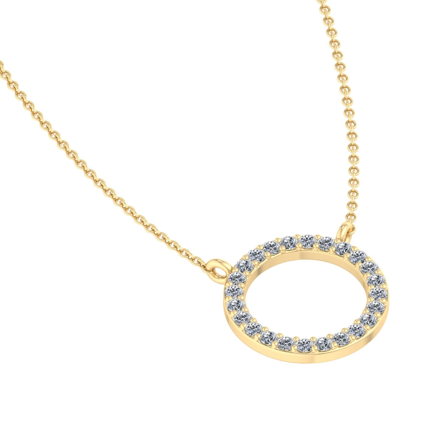 Circular Diamond Pendant