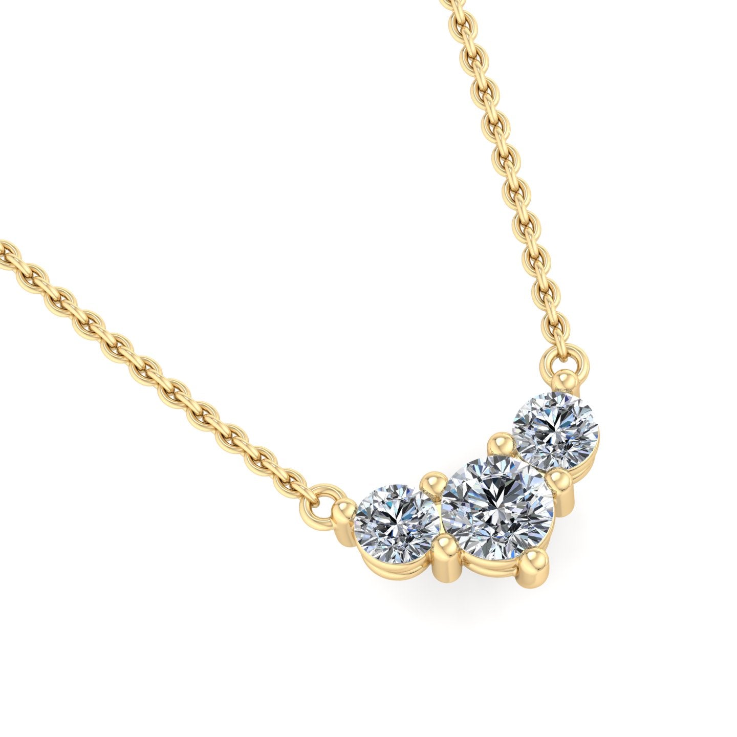 Three-Stone Diamond Pendant