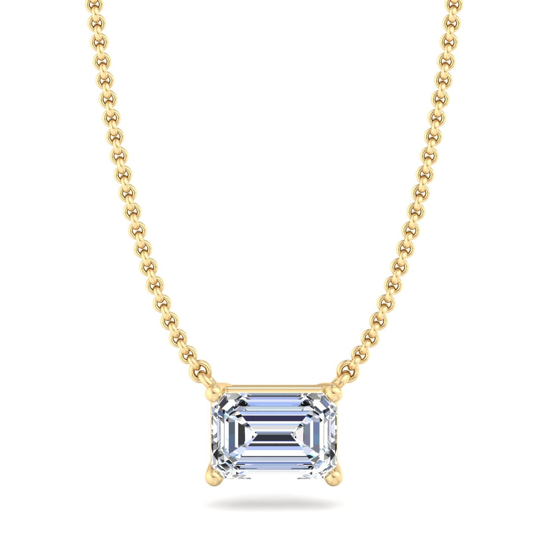 Rectangular Diamond Pendant