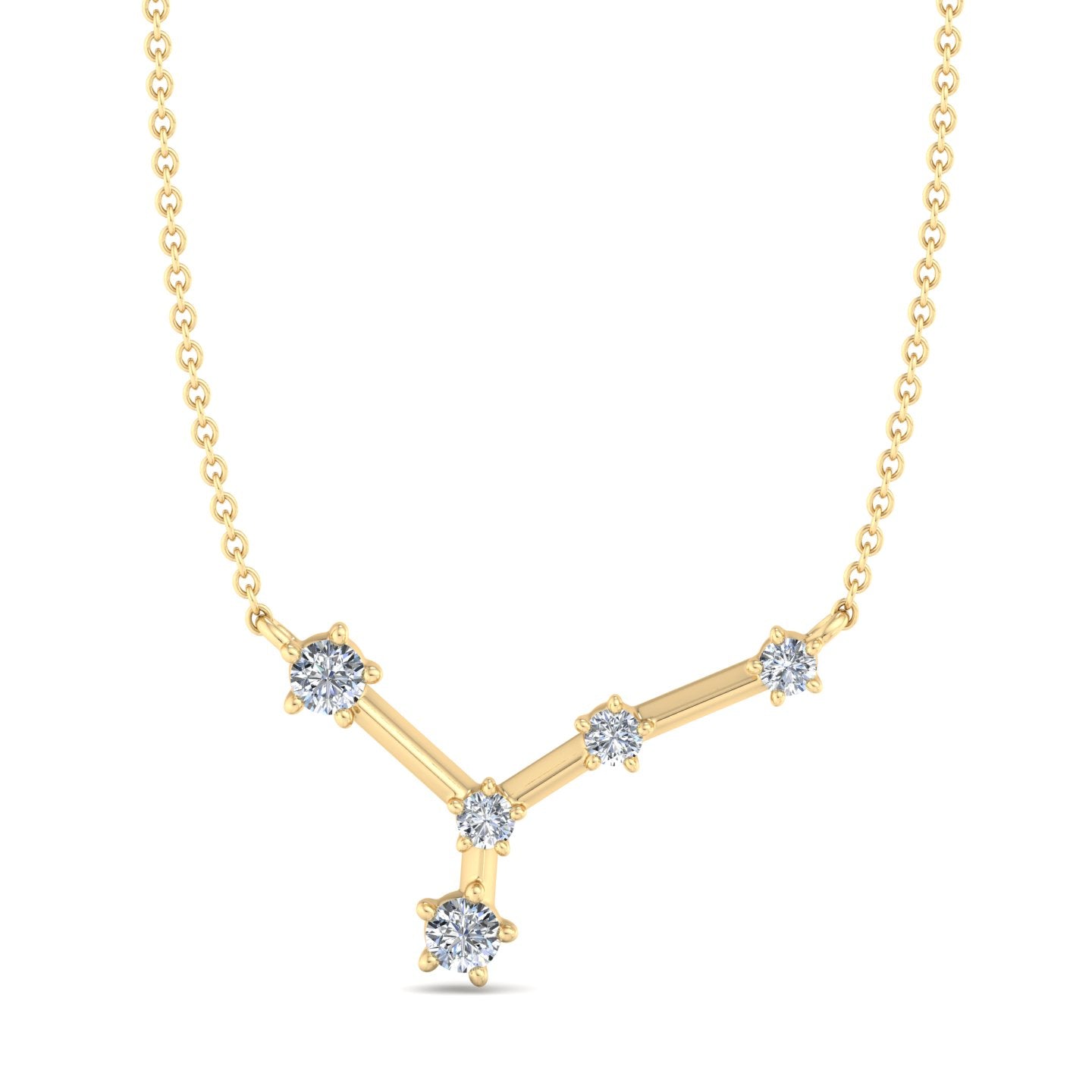 Y-Shaped Diamond Pendant