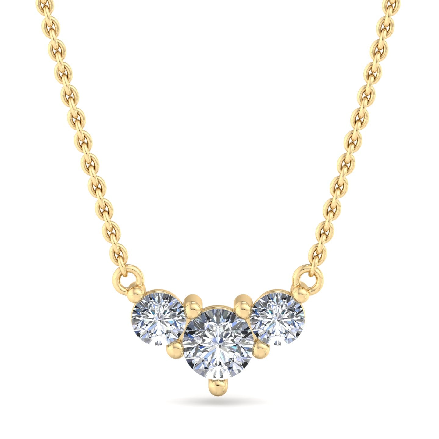 Three-Stone Diamond Pendant