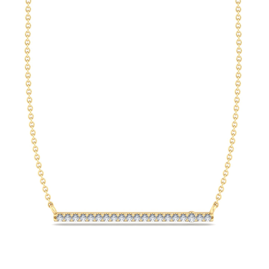 Diamond Studded Bar Pendant