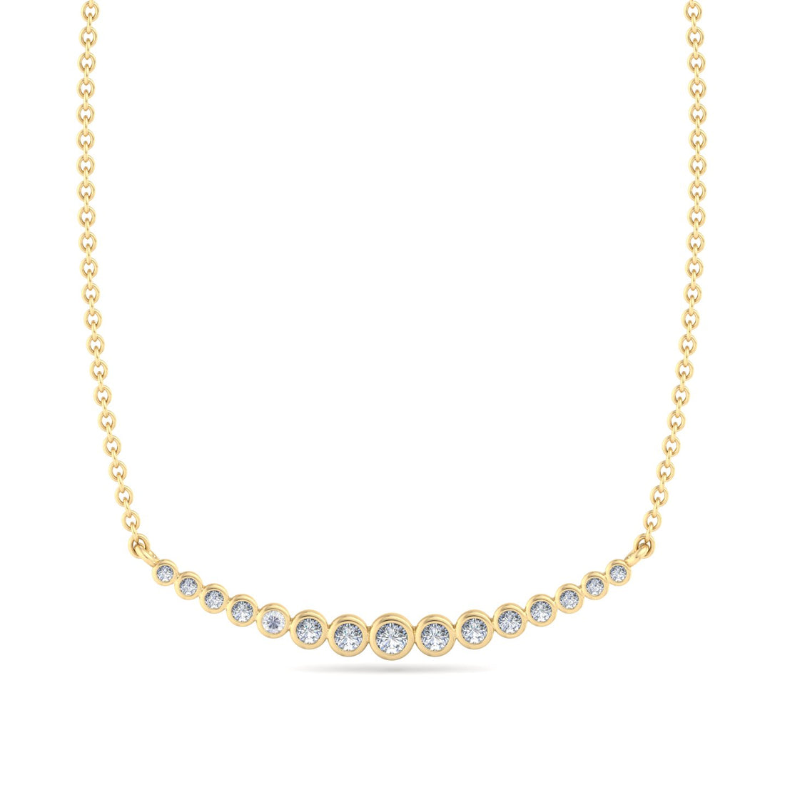 Curved Diamond Pendant