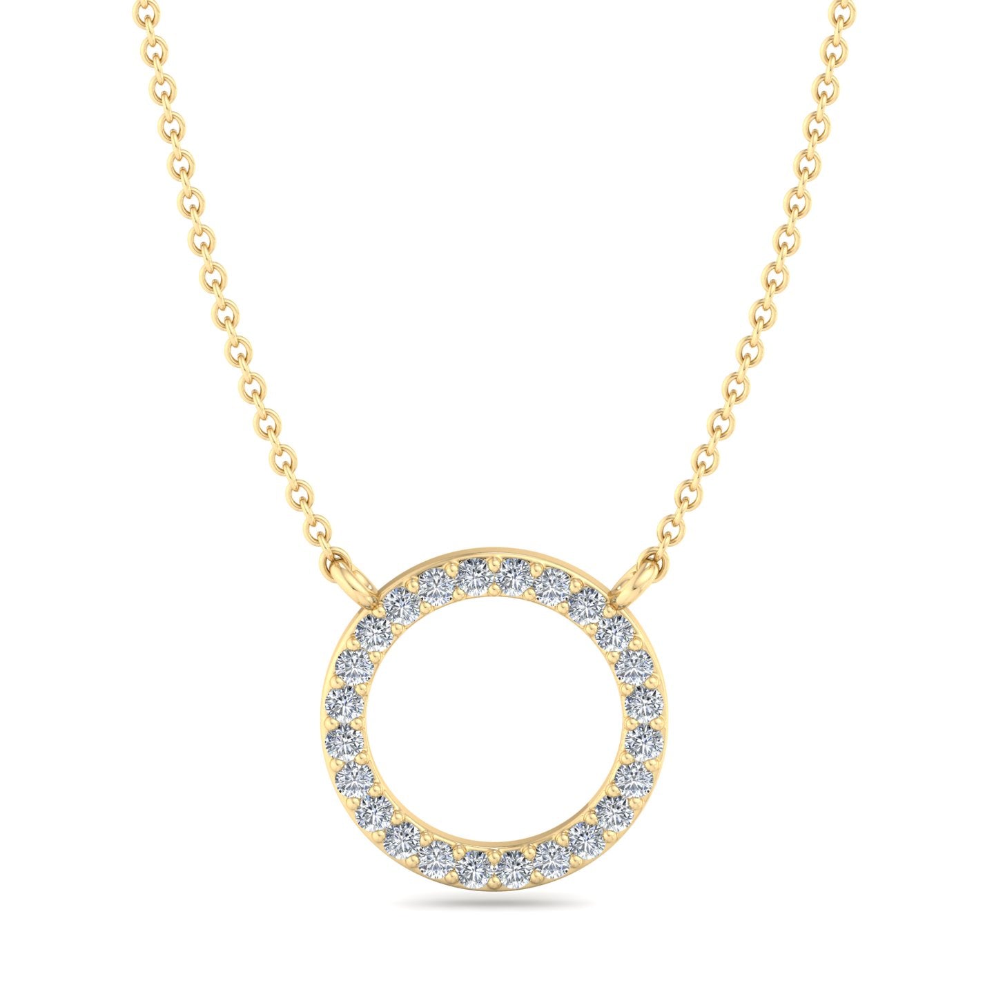 Circular Diamond Pendant