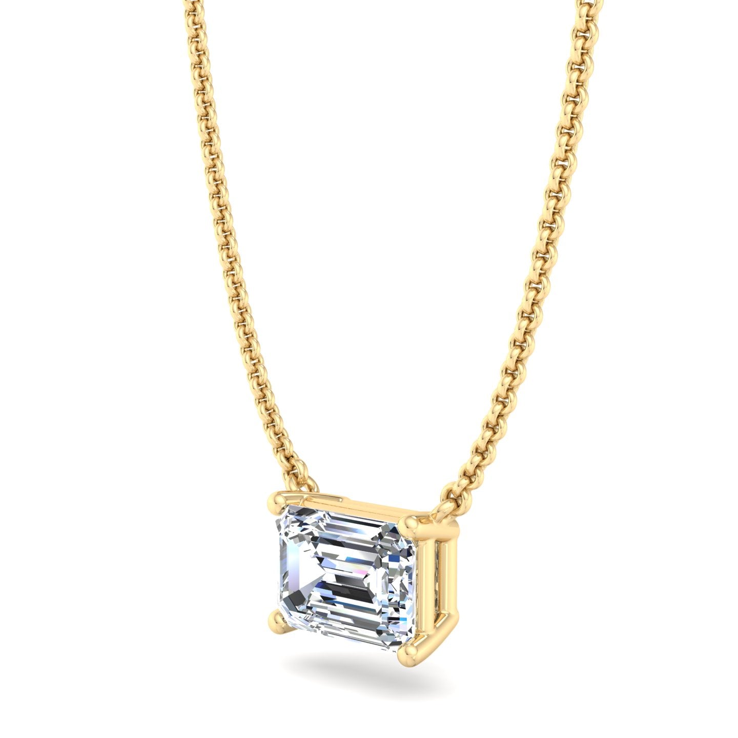 Rectangular Diamond Pendant