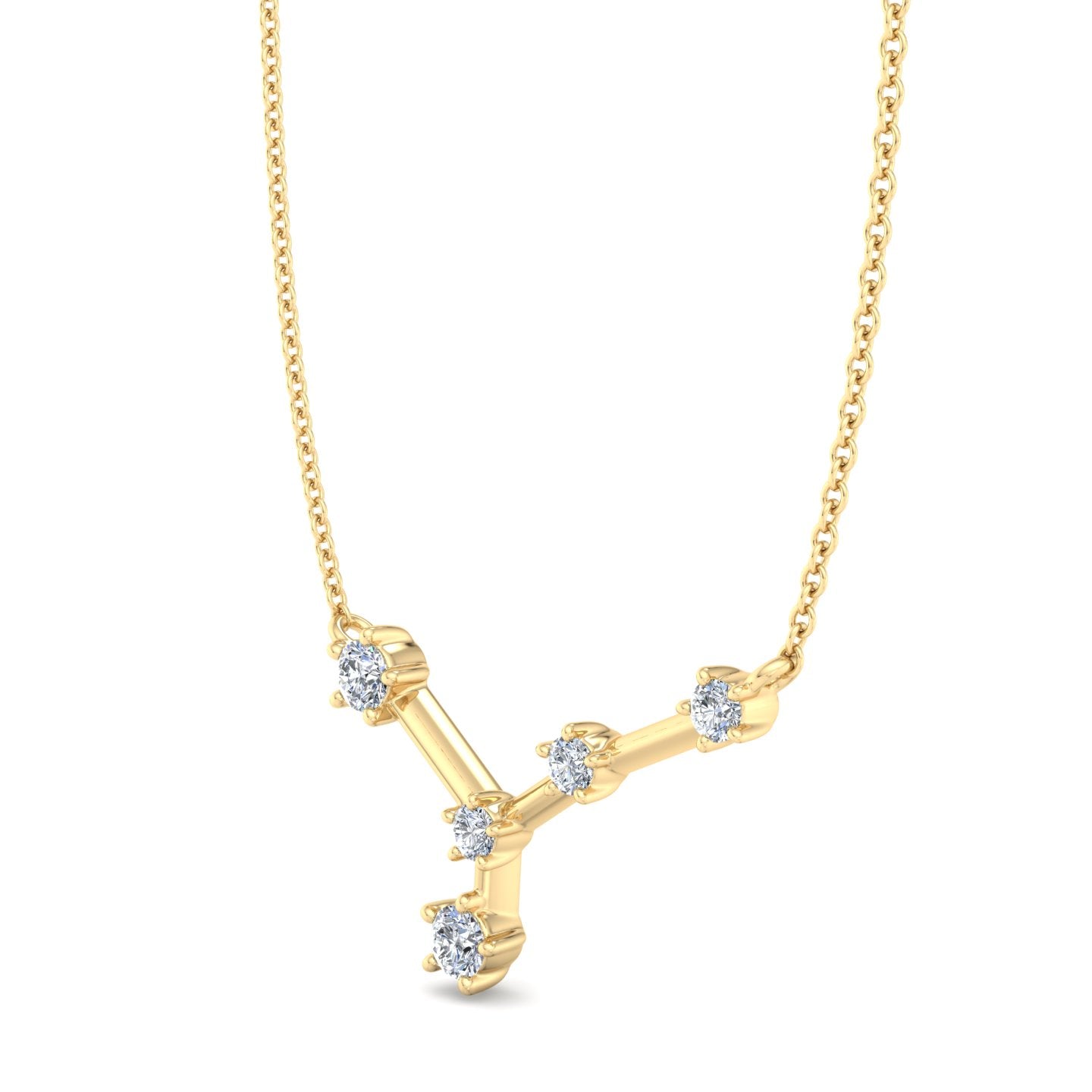 Y-Shaped Diamond Pendant