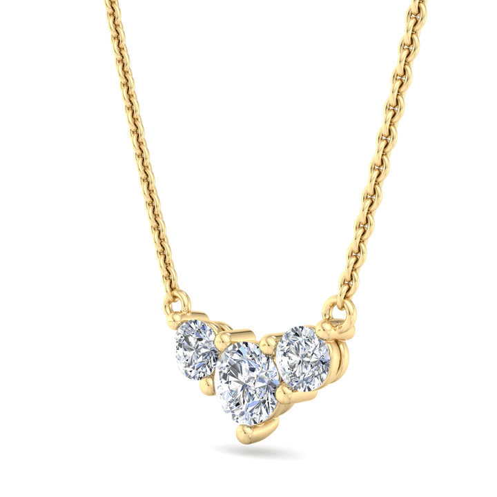 Three-Stone Diamond Pendant