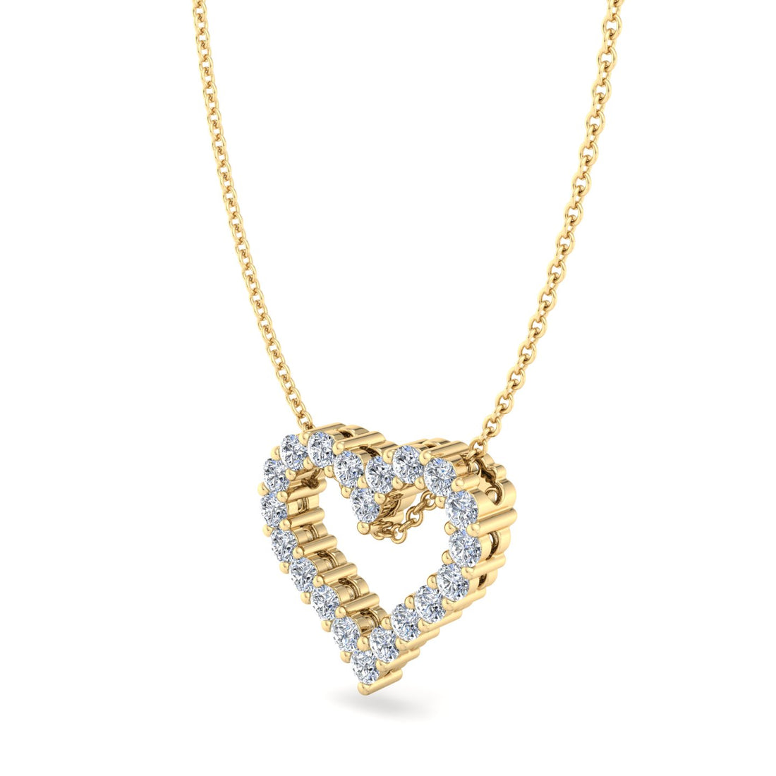 Yellow gold pendant, premium store vibe