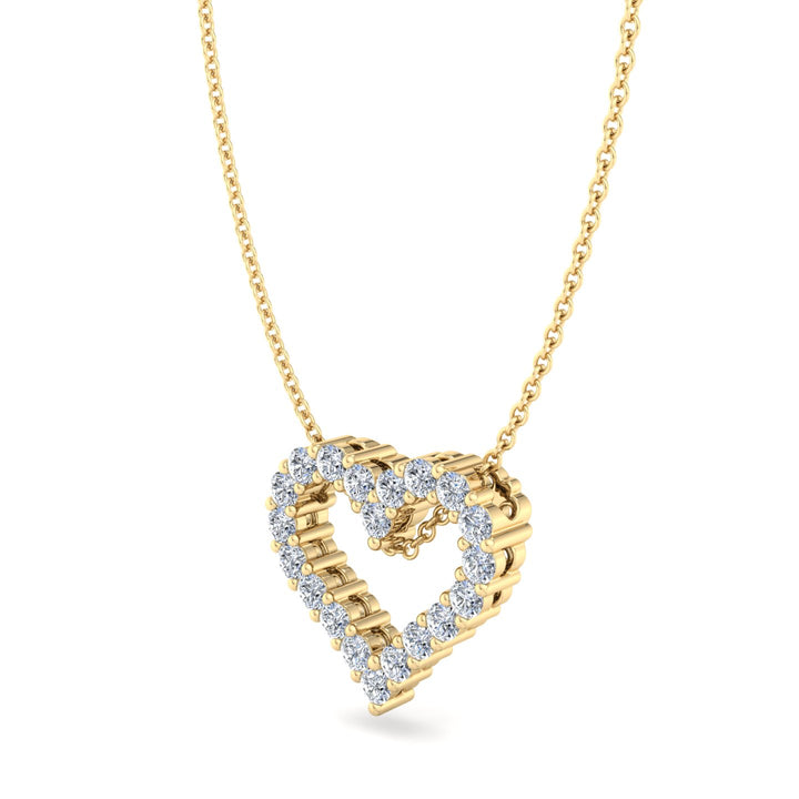 Yellow gold pendant, premium store vibe