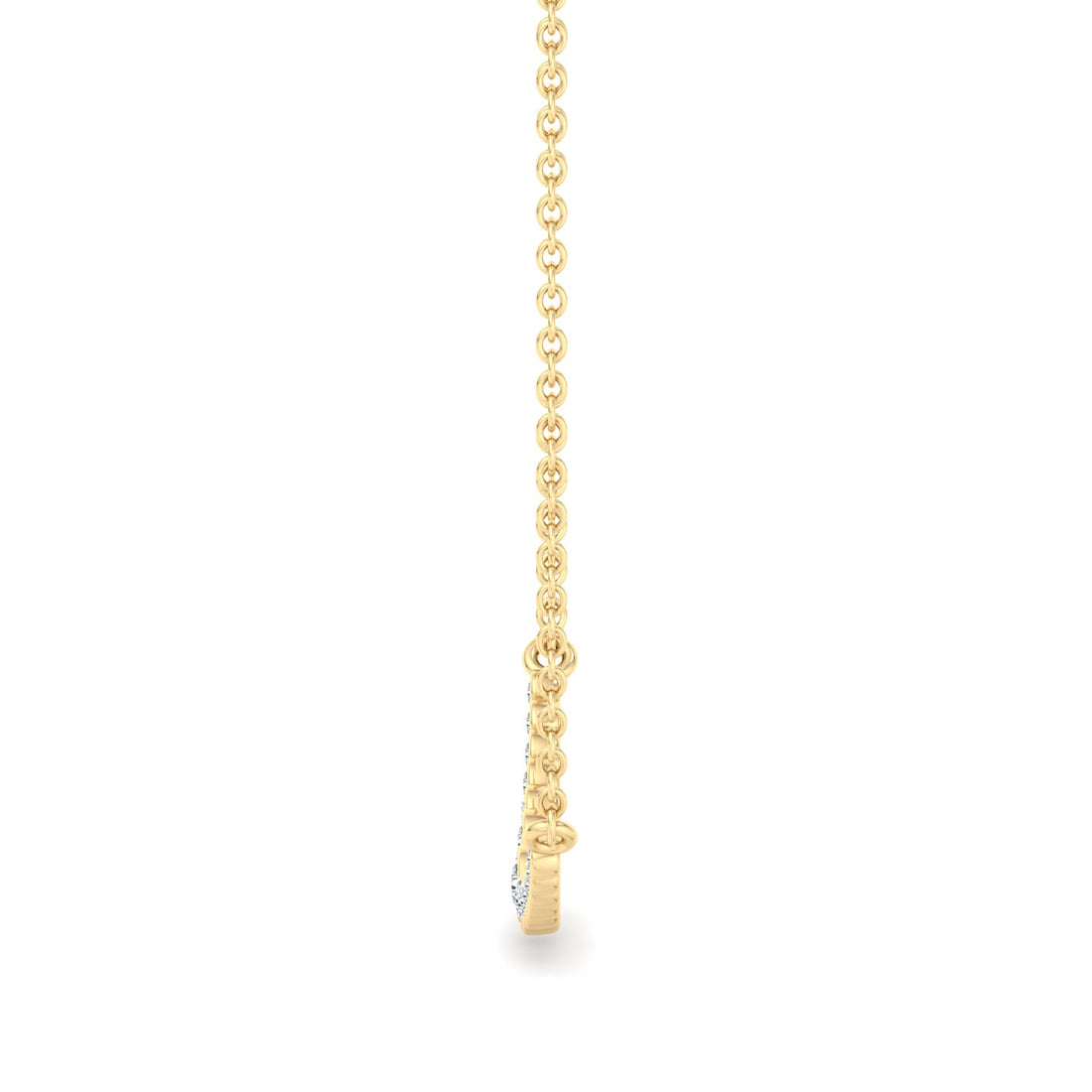 Curved Diamond Pendant