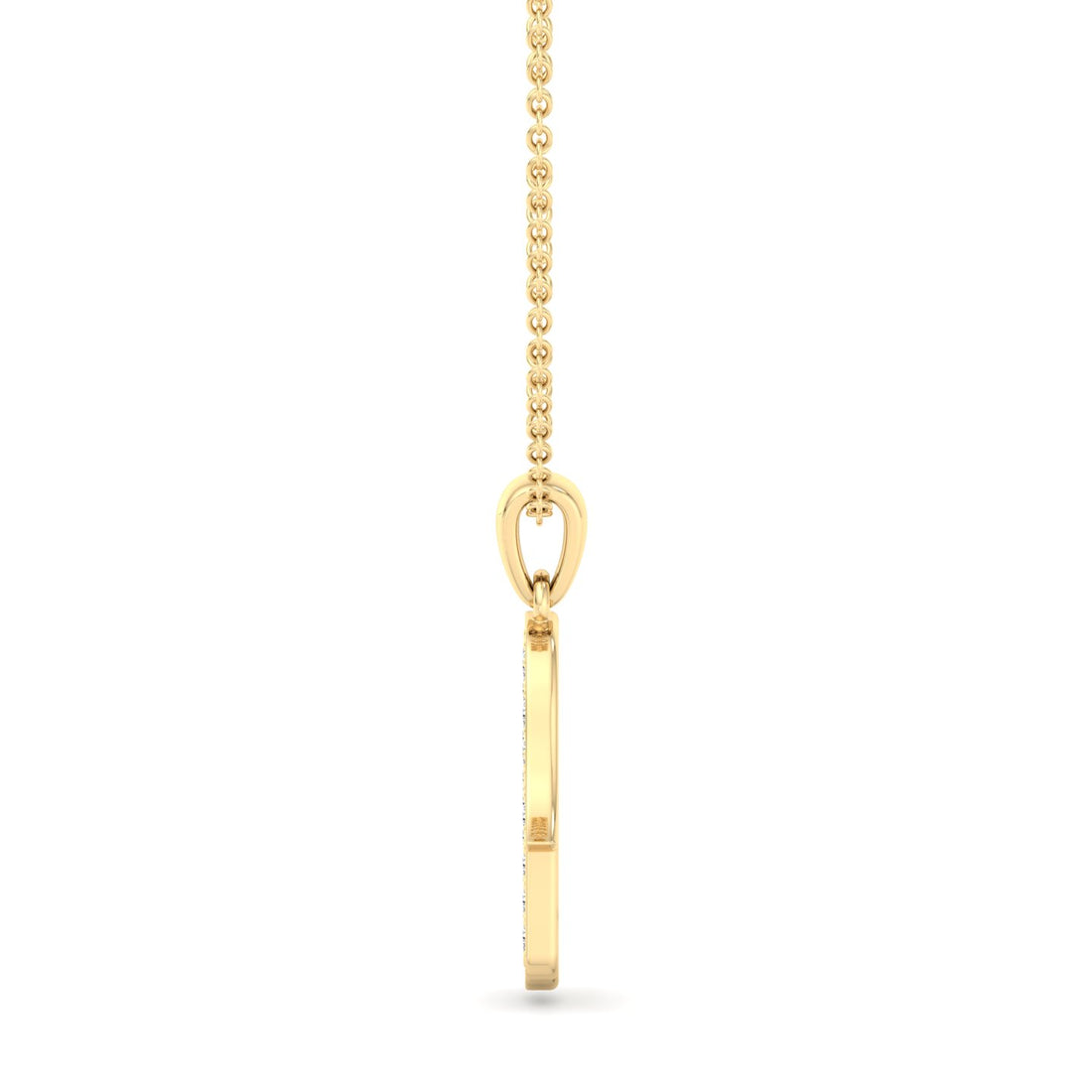 Diamond Hamsa Pendant