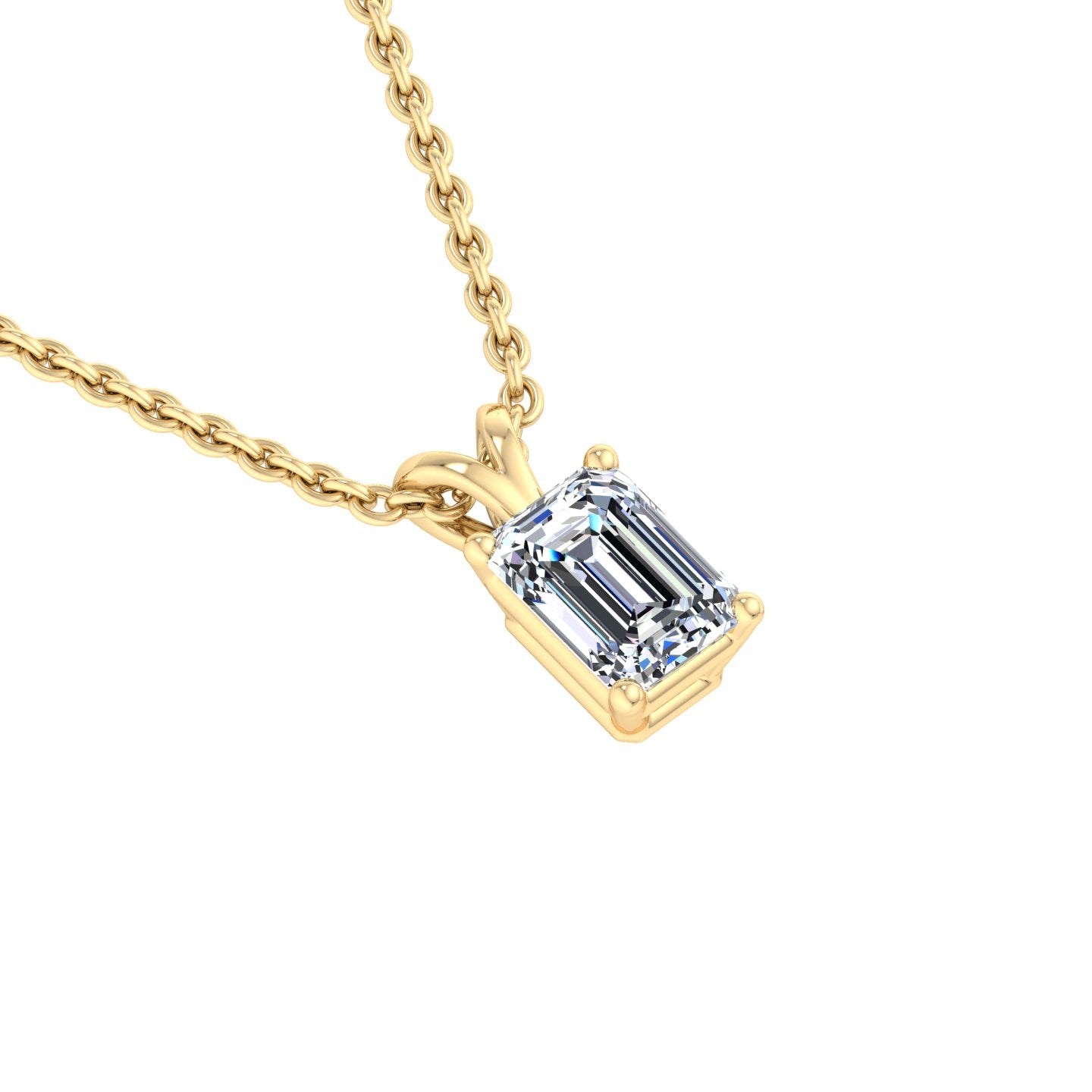 Baguette Diamond Pendant