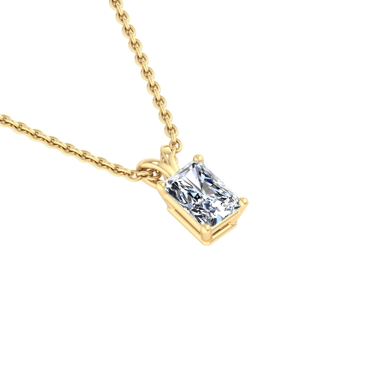 Rectangular Diamond Pendant